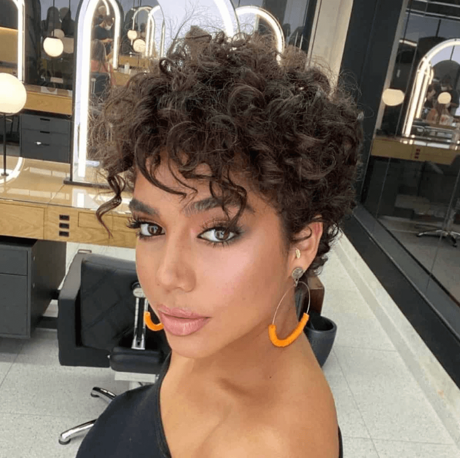 Curly Pixie Cut